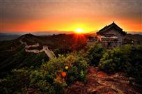 金山夕照