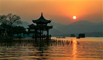 西湖日落