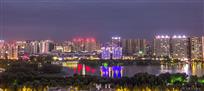 钵池山夜景