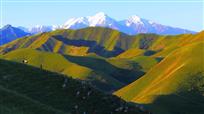 《翻山越岭看雪峰》