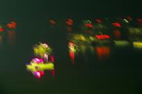 渔火辉映夜巢湖