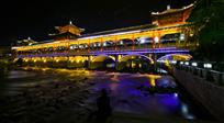 夜色长寿桥