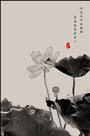 水墨荷花