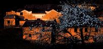 古村夕阳