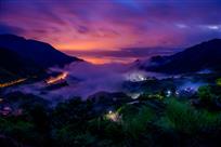 山村夜色