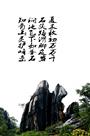 秋山怪石图
