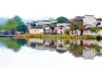 水彩宏村