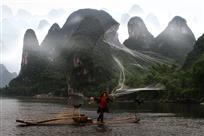 渔夫旋网舞&nbsp;“江鸥”伴舟飞