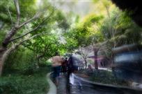 院士园里游人忙