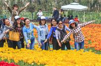 欢声笑语游花海