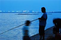 海边垂钓