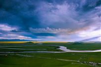 黄河九曲天边落