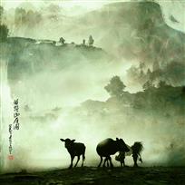 《苗岭山居图》