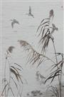 《寒渚栖鹬图》