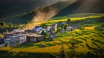 山村夕照