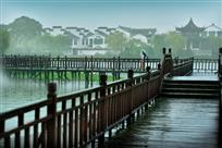 江南雨中