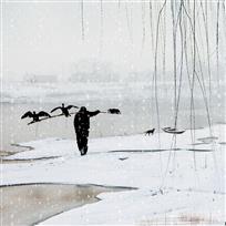 踏雪出渔