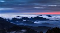 暮色黄山
