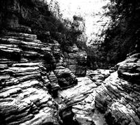 仙洞沟石灰岩地貌图