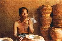 制陶工(油画)