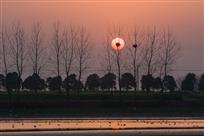 濠河夕照