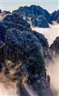 雪染黄山