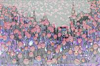 废墟上盛开的鲜花