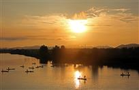 渔村夕照