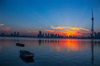 沂河晚景