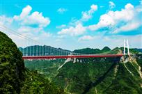 《矮寨特大悬索桥》摄于湖南湘西矮寨特大悬