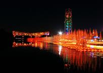 鸟巢夜色