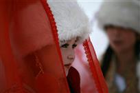 雪中丽人