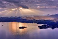千岛湖夕照