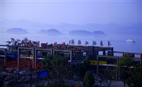 千岛湖晨雾